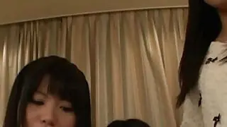 Japanese reporter Asakura Kotomi and her friends suck cock